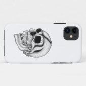 ヴァンパイアスカル白黒デザイン Case-Mate iPhoneケース (裏面(横))