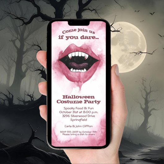 ヴァンパイアスマイルハロウィーン 招待状