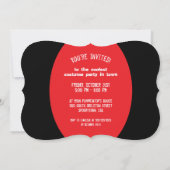 ヴァンパイアハロウィーンの衣装パーティー 招待状 (裏面)