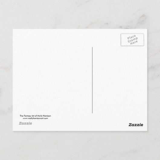 ヴァンパイアハロウィーンゴシックの妖精のはがき ポストカード (裏面)