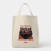 ヴァンパイアハロウィーンホワイトトートバッグ🧛 ‍ ♂️🤍 トートバッグ (裏面)