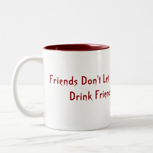 ヴァンパイアハロウィーンユーモア ツートーンマグカップ (左)