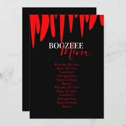 ヴァンパイアハローウィンパーティドリンク シーズンカード (正面/裏面)