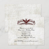 ヴァンパイアバットのスイート16誕生日ゴス招待状 招待状 (正面/裏面)