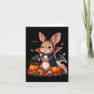 ヴァンパイアバニー衣装おかしなハロウィーン カード