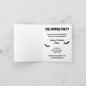 ヴァンパイアパーティーハロウィーン招待状 招待状 (内部)