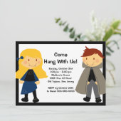 ヴァンパイアフライトナイトハローウィンパーティ招待状 招待状 (スタンド正面)