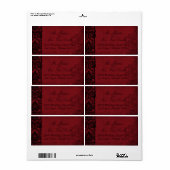 ヴァンパイアブライド出荷ラベルB ラベル (フルシート)