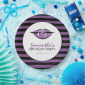 ヴァンパイアリップゴシックバースデーパーティー紙プレート ペーパープレート (パーティー)