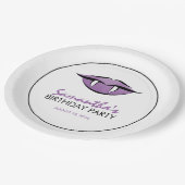 ヴァンパイアリップゴシックバースデーパーティー紙プレート ペーパープレート (アングル)