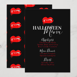 ヴァンパイアリップブルームハロウィーン誕生日パーティメニュー シーズンカード