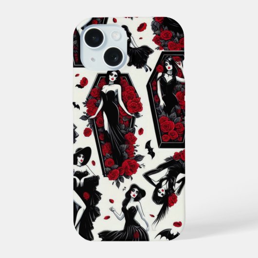 ヴァンパイアレディース iPhone 15ケース (裏面)