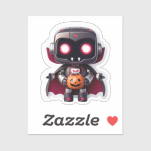 ヴァンパイアロボットハロウィンビニール不気味ステッカー&カット シール