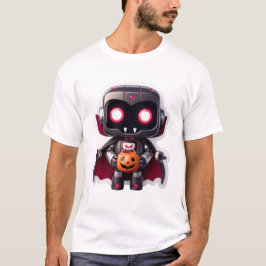 ヴァンパイアロボットハロウィーンかわいい不気味な技術スタイル Tシャツ