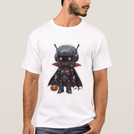 ヴァンパイアロボットハロウィーンTシャツかわいいSci-Fi Tシャツ