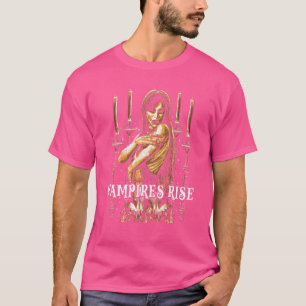 ヴァンパイア上昇ヴァンパイア女性ダークゴシックのホラーIl Tシャツ
