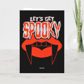 ヴァンパイア不気味ファンハロウィーンカードをゲット カード (裏面)