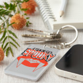 ヴァンパイア不気味ファンハロウィーンデザイン キーホルダー (正面右)