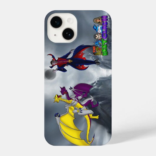 ヴァンパイア二つの頭のドラゴンの衝突を戦最高のう iPhoneケース (裏面)