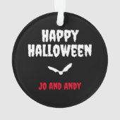 ヴァンパイア口とファンズハロウィンホラー オーナメント (裏面)