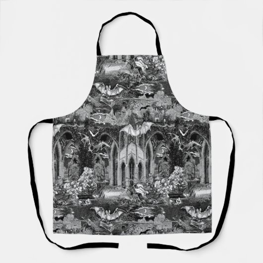 ヴァンパイア地下聖堂スカルこうもりゴシック教会 エプロン (正面)