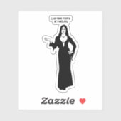 ヴァンパイア女性ゴシック様式の素晴らしい引用文アート シール (シート)