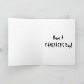 ヴァンパイア子供の誕生日カード カード (内部)