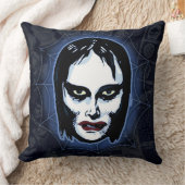 ヴァンパイア少女（ホラー） クッション (ブランケット)