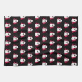 ヴァンパイア幽霊オンブラック キッチンタオル (横)