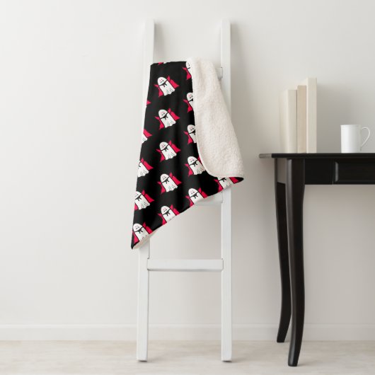 ヴァンパイア幽霊オンブラック シェルパブランケット (インサイチュ)