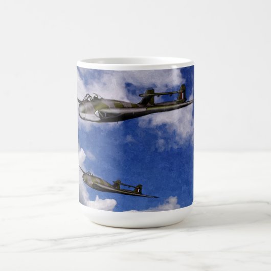 ヴァンパイア戦闘機マグ コーヒーマグカップ (中央)