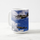 ヴァンパイア戦闘機マグ コーヒーマグカップ (正面左)