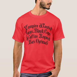 ヴァンパイア指名手配 Tシャツ