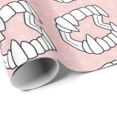 ヴァンパイア歯ハロウィーン ラッピングペーパー (ロールコーナー)