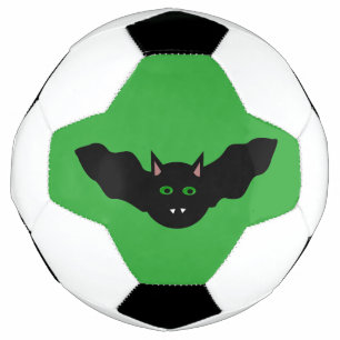 ヴァンパイア猫がこうもりハロウィンサッカーボールに対決 サッカーボール