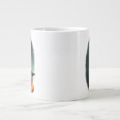 ヴァンパイア猫とウィザードパンプキンハロウィンシュレアル ジャンボコーヒーマグカップ (正面)