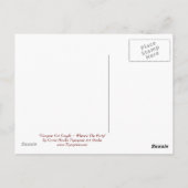 ヴァンパイア猫カップル ゴシック墓地 ファンタジーアート ポーズ ポストカード (裏面)