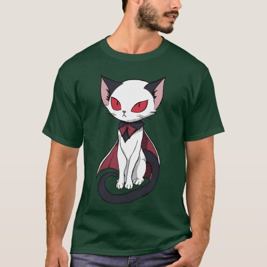 ヴァンパイア猫ギフト Tシャツ (正面)