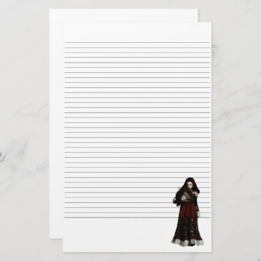 ヴァンパイア美しい線文房具 便箋 (正面/裏面)