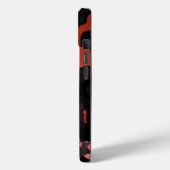 ヴァンパイア赤迷彩柄パターン怖い不気味なホラー Case-Mate iPhoneケース (裏面 / 左)