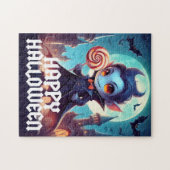 ヴァンパイア食べズキャンディハッピーハローウィン ジグソーパズル (横)