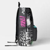 ヴァンパイア食べハートストリートスプ絵を描レイ プリントバックパック (左)