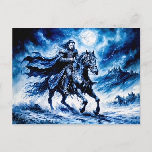 ヴァンパイア騎士がストーミーナイトを乗り越える ポストカード (正面)