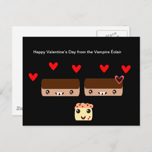 ヴァンパイア·エクレアのバレンタインデー シーズンポストカード (正面/裏面)