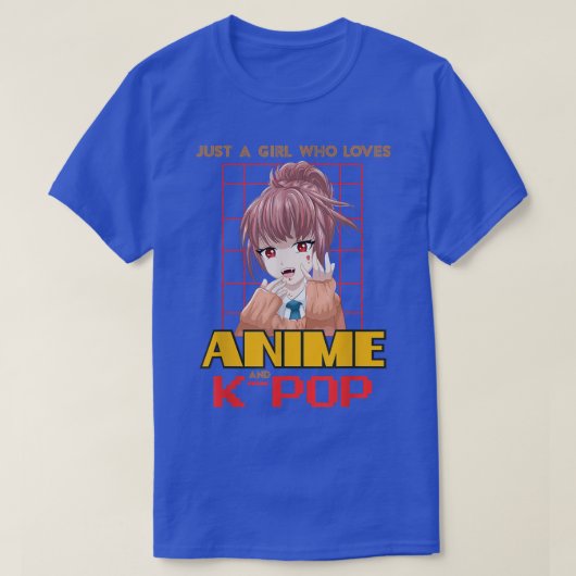 ヴァンパイア・ジャパン寧子アニメが大好きな女の子。 Tシャツ (デザイン正面)