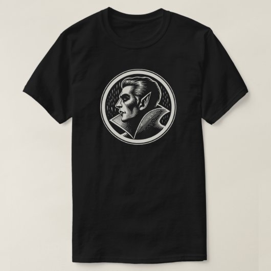 ヴァンパイア スプーキー ホラー ゴス Tシャツ (デザイン正面)