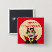 ヴァンパイア ハロウィン / 月 缶バッジ (正面&裏面)
