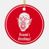 ヴァンパイレクリムゾンレッドホラー セラミックオーナメント (正面)