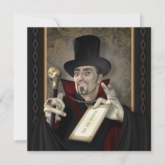 ヴァンパ伝統的イアスクエアパーティの招待状 招待状 (正面)