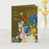 ヴァンブルッセル花瓶1789 CC0259誕生日 カード (黄色い花)